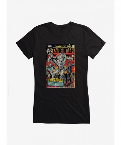 Doctor Who Cybermen T-Shirt for Girls - Lightweight Cotton Junior Sizes