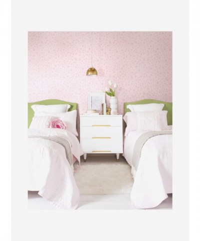 Disney Princess Glitter Peel & Stick Wallpaper - Pink Icons