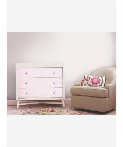 Disney Princess Glitter Peel & Stick Wallpaper - Pink Icons