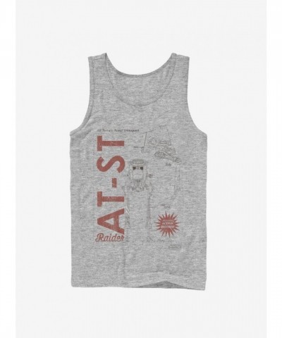 Star Wars Men's Grey AT-ST Raider Tank Top