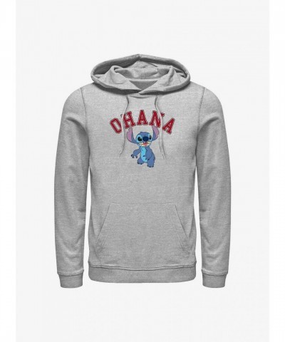 Disney Lilo & Stitch Grey Collegiate Hoodie for Men