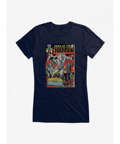 Doctor Who Cybermen T-Shirt for Girls - Lightweight Cotton Junior Sizes