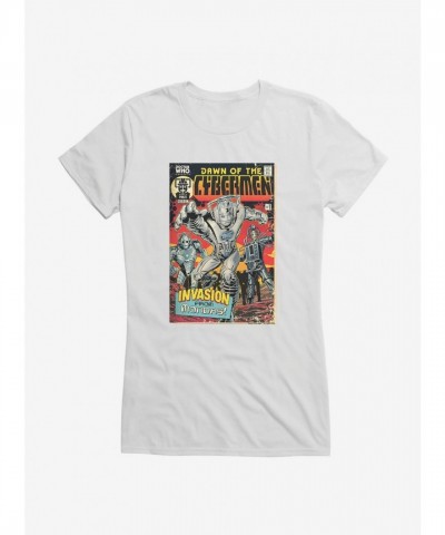 Doctor Who Cybermen T-Shirt for Girls - Lightweight Cotton Junior Sizes