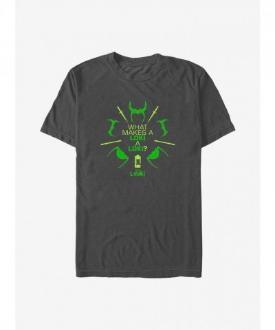 Marvel Loki Grey T-Shirt - Unisex Lightweight Cotton
