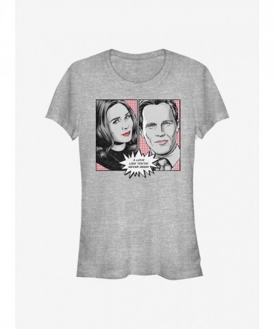 Marvel WandaVision Grey Girls T-Shirt - Lightweight Comfort
