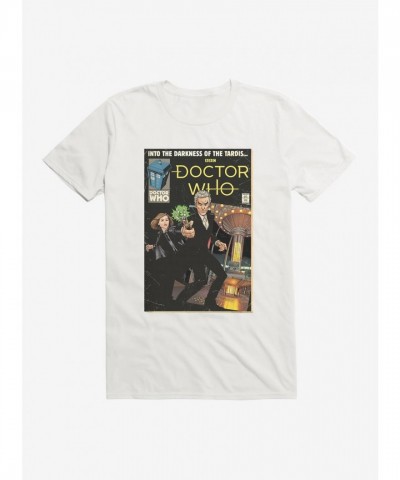 Doctor Who 12th Doctor T-Shirt - Darkness of the TARDIS - White Men's