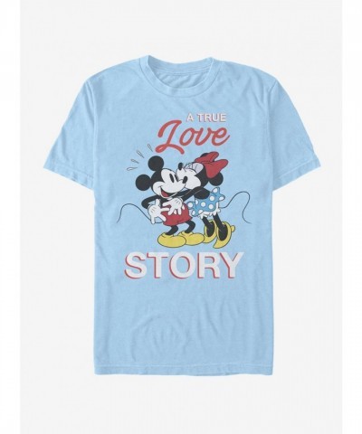 Disney True Love Mickey Mouse Lightweight T-Shirt - Men's BLUE