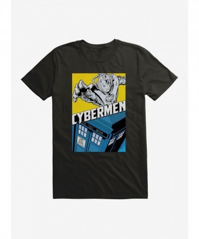 Doctor Who Cybermen Tardis Men's Lightweight Cotton T-Shirt