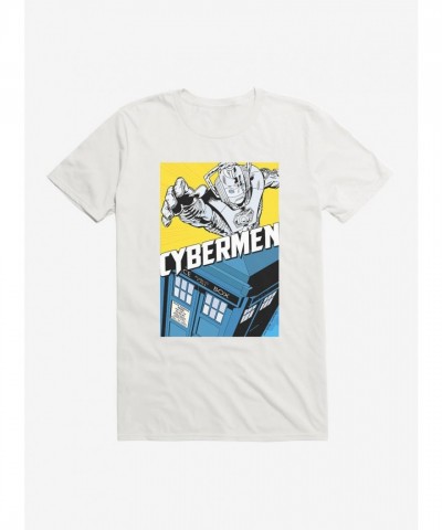 Doctor Who Cybermen Tardis Men's Lightweight Cotton T-Shirt