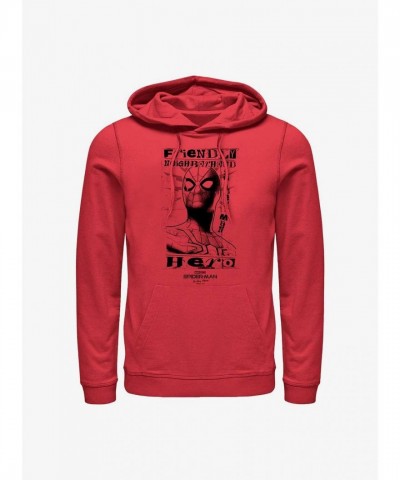 Marvel No Way Home Spider-Man Red Hero Hoodie for Men