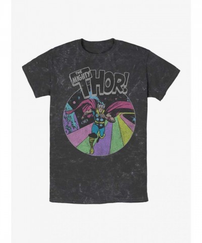 Marvel's Grunge Thor Cotton T-Shirt - Men's Multi