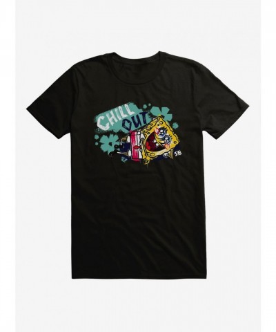 SpongeBob SquarePants Glittery Eyes Relax T-Shirt for Men