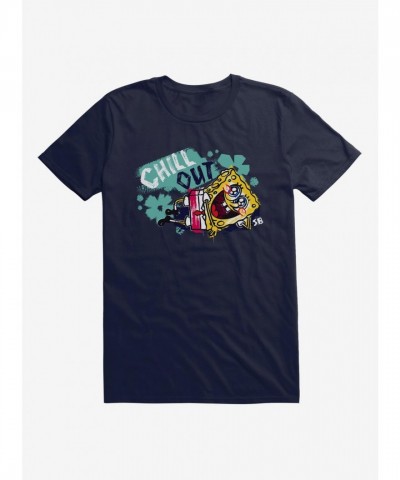 SpongeBob SquarePants Glittery Eyes Relax T-Shirt for Men