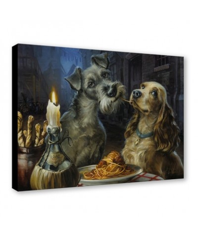 Lady and the Tramp Bella Notte Hand-Signed Artwork by Heather Edwards - Limited Edition Canvas