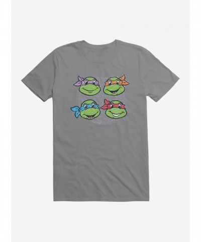 Teenage Mutant Ninja Turtles Chalk Art Face Print Men's T-Shirt