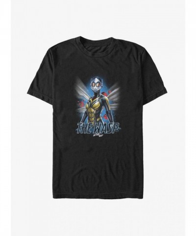 Marvel Atomic Wasp Big & Tall T-Shirt - Men's Unisex Black
