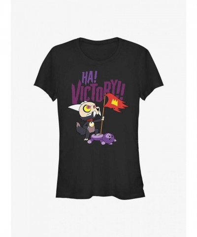 Disney Owl House Victory Tee for Girls - Black