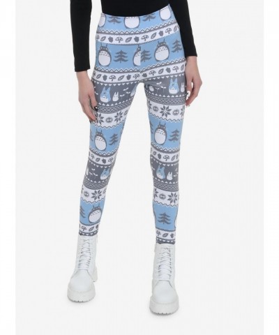 Her Universe Cozy My Neighbor Totoro Fair Isle Leggings for Women