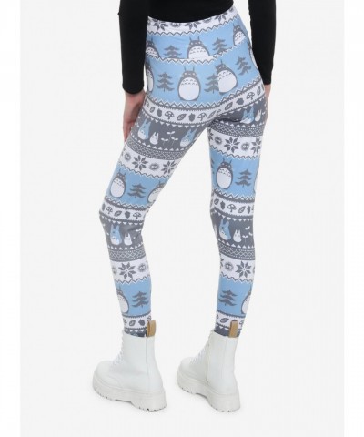 Her Universe Cozy My Neighbor Totoro Fair Isle Leggings for Women