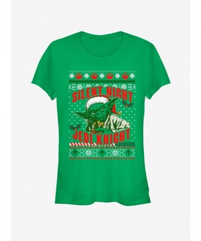 Green Star Wars Silent Knight Girls T-Shirt - Soft and Comfortable