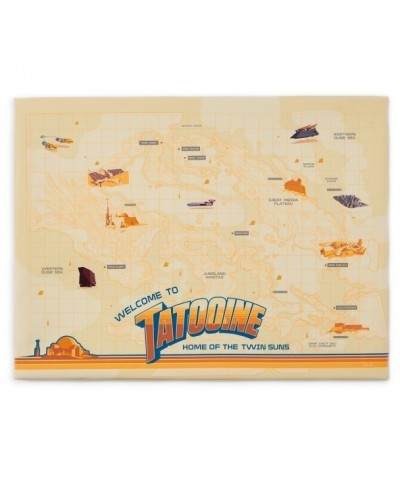 Tatooine Star Wars Map Pin Board - A New Hope Decor