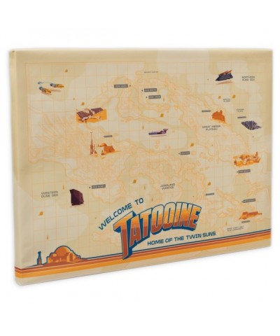Tatooine Star Wars Map Pin Board - A New Hope Decor