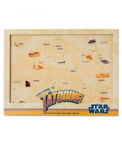Tatooine Star Wars Map Pin Board - A New Hope Decor