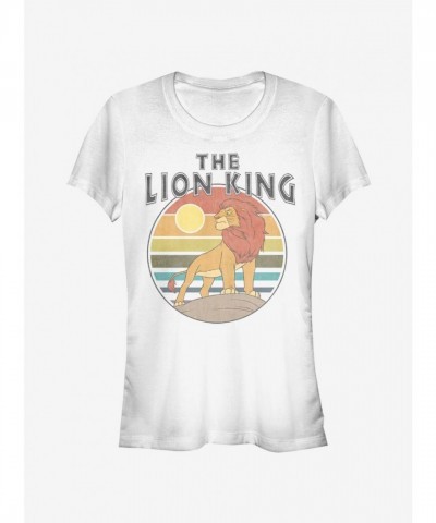 Disney The Lion King Retro King White T-Shirt for Girls