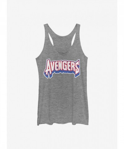 Marvel Girls Grey Chenille Avengers Tank Top