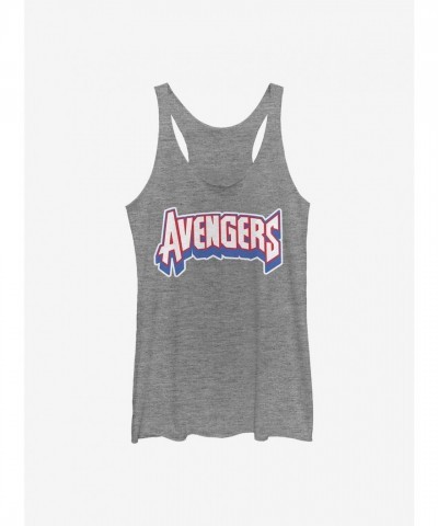 Marvel Girls Grey Chenille Avengers Tank Top