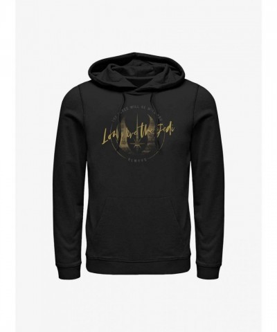 Obi-Wan Kenobi Long Live Jedi Crest Men's Hoodie - Black