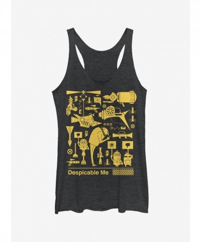 Despicable Me 3 Minion Worker Strike Women's Black Tank Top