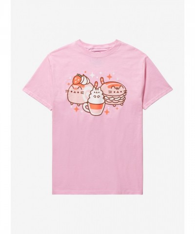 Pusheen Sweet Treats Girls T-Shirt in Pink