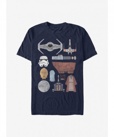 Star Wars Essentials Navy Blue T-Shirt - New Hope Graphic Tee