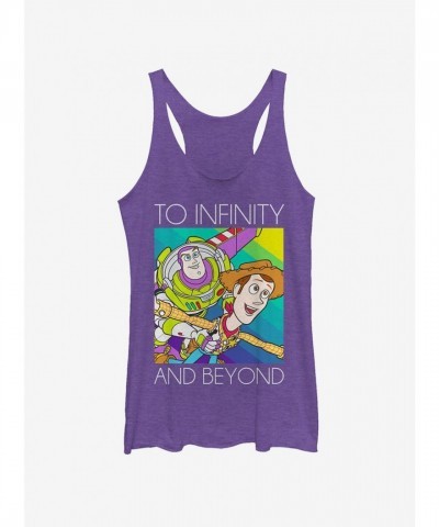 Disney Pixar Toy Story Infinity Rainbow Girls Tank Top - Purple