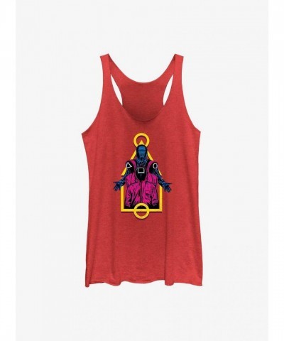 Squid Game Girls Red Masked Tank Top