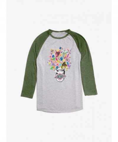 Harry Potter Inspired Green Honeydukes Candy Raglan Tee for Men