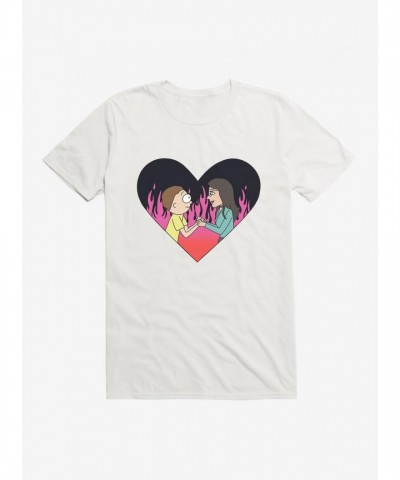 Rick And Morty Flame Graphic Tee for Men