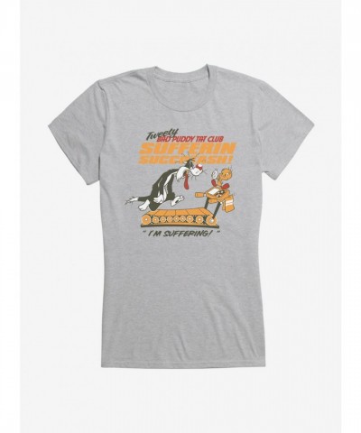 Looney Tunes Tweety & Sylvester Cartoon Suffering Tee for Girls