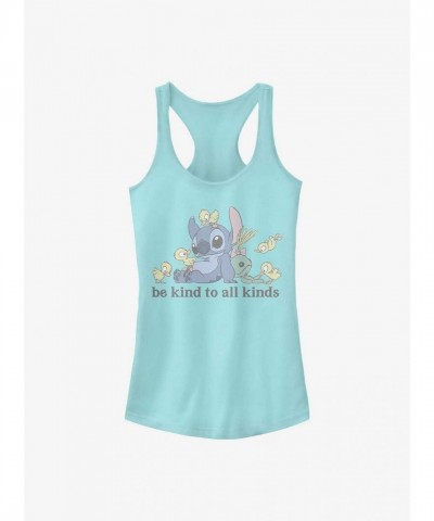 Disney Lilo & Stitch Kindness-Themed Girls Tank Top - Blue