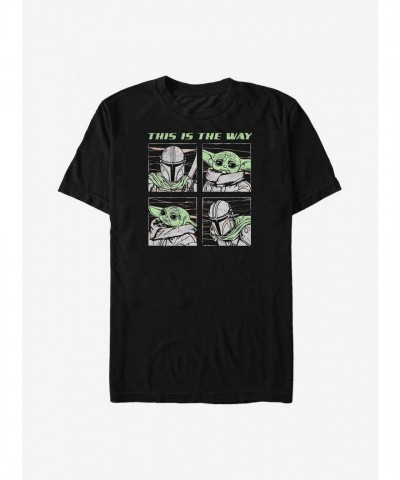 Mando and The Child Graphic Tee - Men's Black