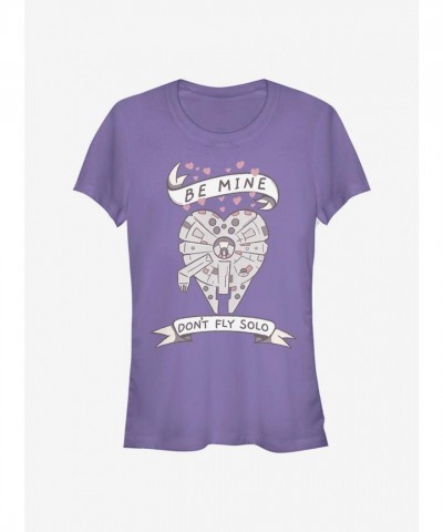 Star Wars Be Mine Falcon Girls Junior T-Shirt