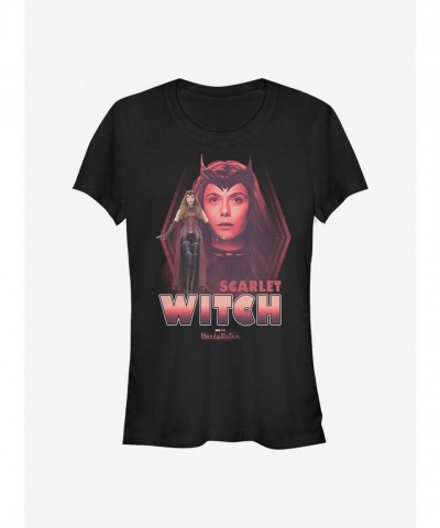Marvel WandaVision Scarlet Witch T-Shirt for Girls - Black