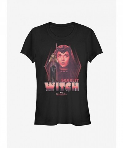 Marvel WandaVision Scarlet Witch T-Shirt for Girls - Black