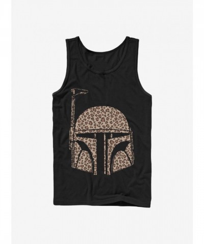Star Wars Unisex Cheetah Boba Fett Tank Top - Black