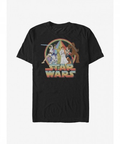 Psychedelic Star Wars Crew Neck T-Shirt - Unisex Black
