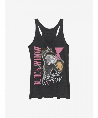 Marvel Retro Girls Tank Top - Black Widow Edition