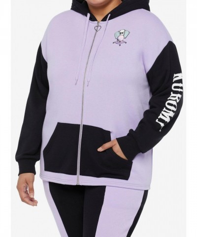 Kuromi Fortune Teller Girls Plus Size Lavender Hoodie