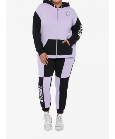 Kuromi Fortune Teller Girls Plus Size Lavender Hoodie