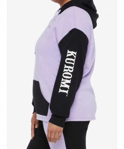 Kuromi Fortune Teller Girls Plus Size Lavender Hoodie